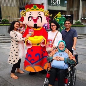 Street Flyer Distribution with mascot (1)