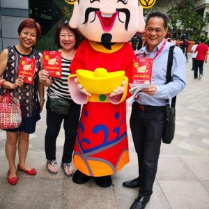 Street Flyer Distribution with mascot (3)