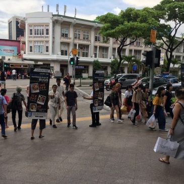 Hand-to-Hand Marketing in Singapore’s Busiest Spots with Street Flyer Distribution Promo